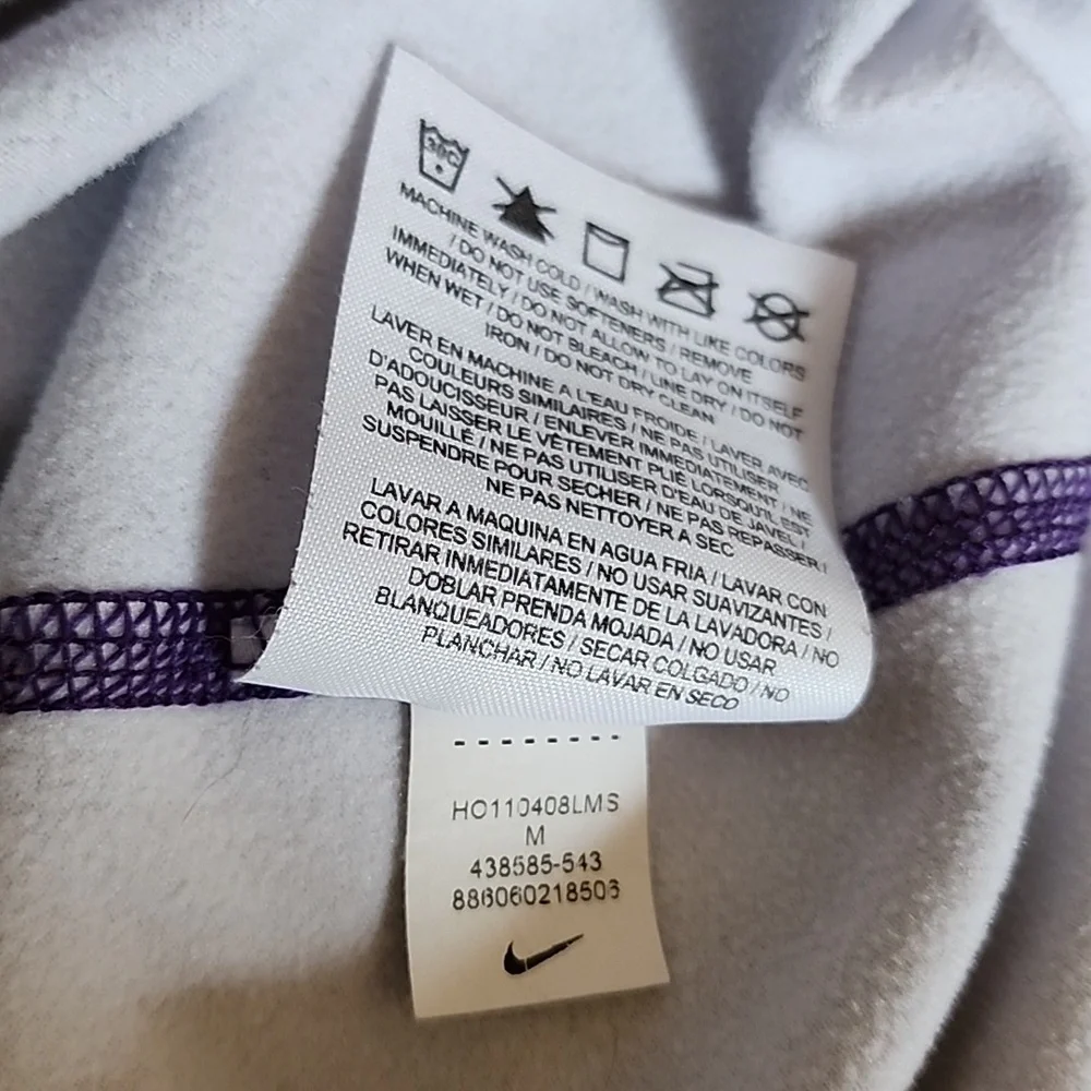 Nike Pro Combat Dri-Fit Women's Fitted Quarter Zip Athletic Top Sz M